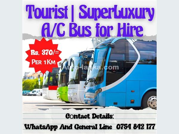 SuperLuxury Bus for Hire in sri Lanka