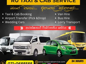 Ru Taxi Cab Service Kaduwela  0710688588