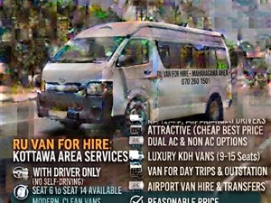 Ru Van For Hire Rental Service Maharagama 0702601501