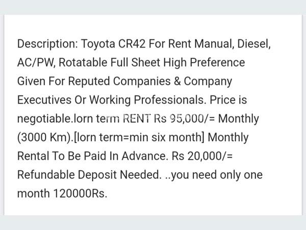 Van for Rent