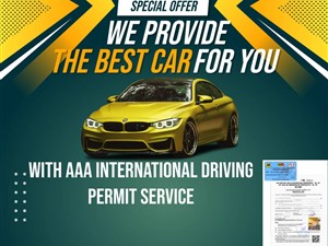 RENT A CAR AND AAA INTERNATIONAL DRIVING PERMIT SERVICE