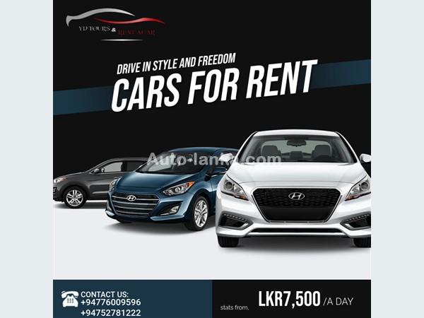 All type of vehicles for rent