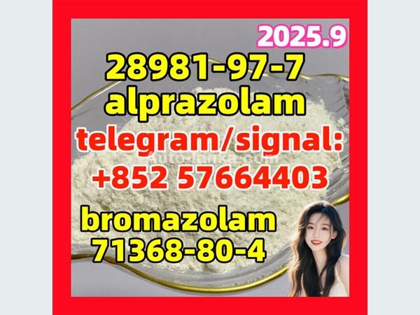 28981-97-7 alprazolam  71368-80-4  bromazolam Benzodiazepines Top quality hot sale