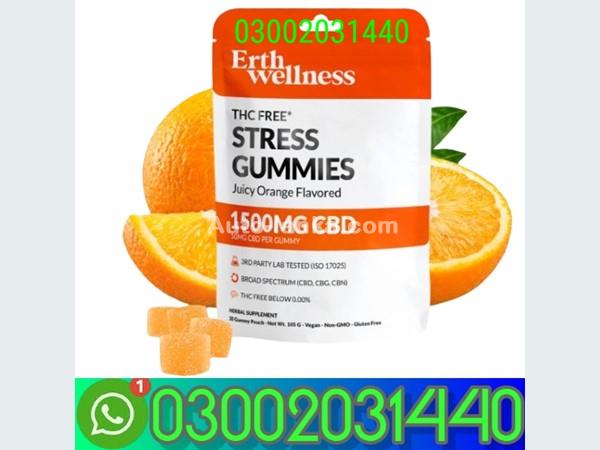 THC Free STRESS Gummies Vegan Juicy Orange in Lahore=03002031440=